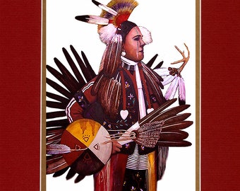 Pride - 8"x10" Double matted archival prints entirely made by Native American Artist Daniel Ramirez