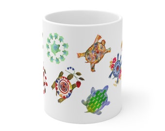 Beautiful Turtles - Ceramic Mug 11oz