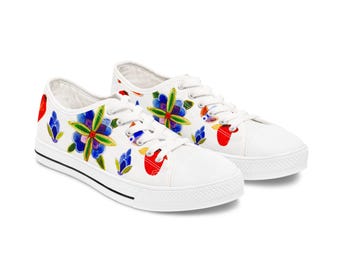 Ojibwe Flora Low Top Sneakers - 2 to 3 WEEKS Delivery Time  after Ordering.