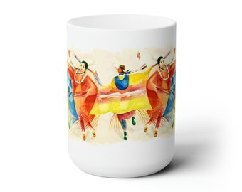 SISTERS SERIES - "Joy Dancers" - Ceramic Mug 15oz
