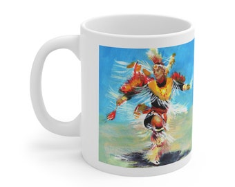 MEN DANCERS SERIES - Fancy Male Dancer - Ceramic Mug 11oz