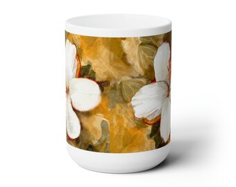 KONA WHITE IBISCUS - Ceramic Mug 15oz