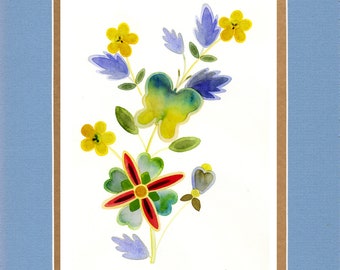 Hidden Butterfly - 8"x10" Double matted archival prints entirely made by Native American Artist Daniel Ramirez