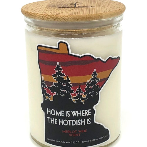 Minnesota Candle Home is Where the Hotdish is Minnesota Etsy