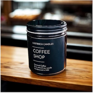 Coffee Shop - soy candle - coffee scented candle -coffee lover gift - coffee - coffee scent