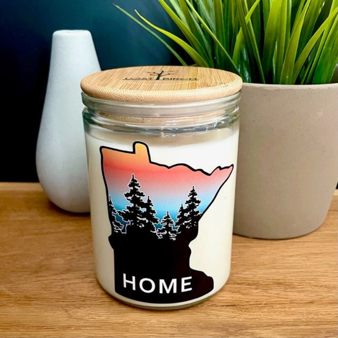 Minnesota Candle HOME Minnesota Gift Soy Candle Pick Your Scent Vegan Candle Etsy