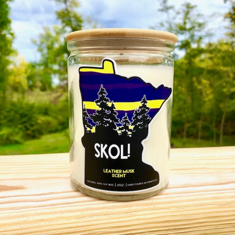 Minnesota Candle SKOL Minnesota Gift Minnesota Vikings Etsy