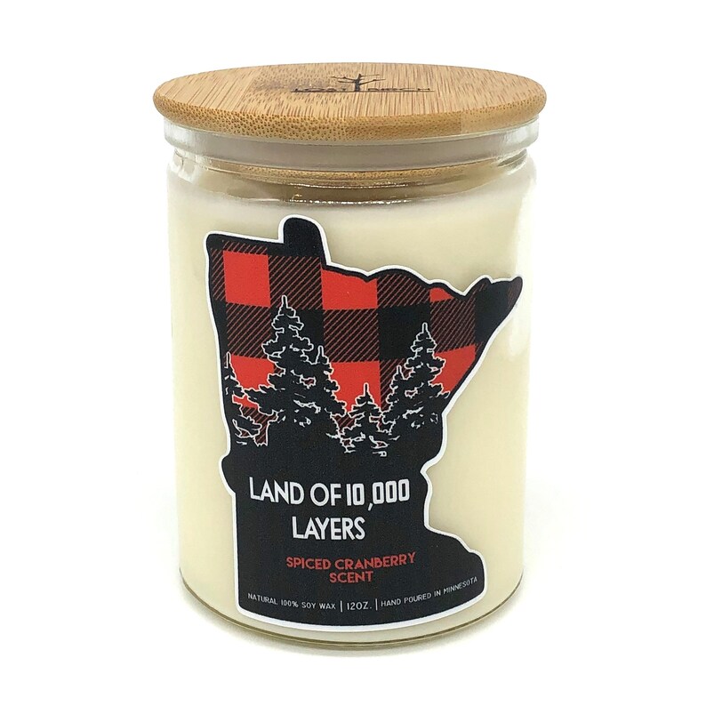 Minnesota Candle Land of 10000 Layers Minnesota Gift Etsy