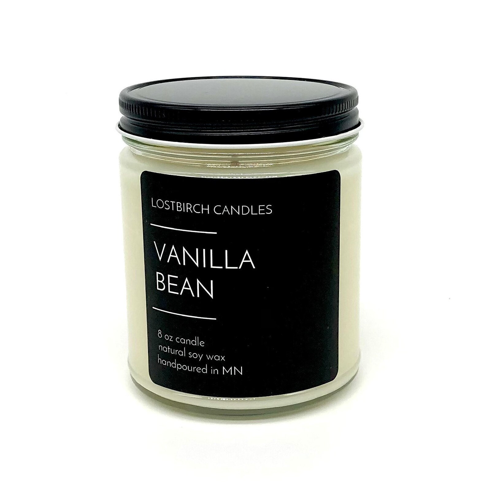 Vanilla Bean Jar Candle Scented Jar Candle Fall Candle Etsy