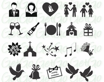 Download Wedding Icon Clipart Etsy
