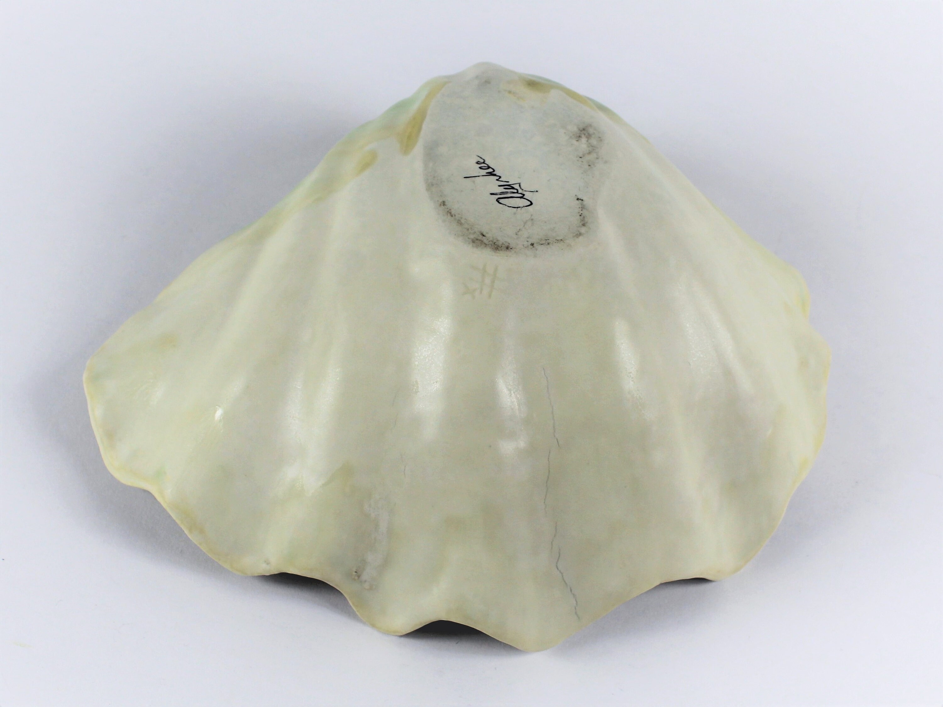 Large Handmade Ceramic Clam Shell Bowl, Crystalline Glazed, One of a ...