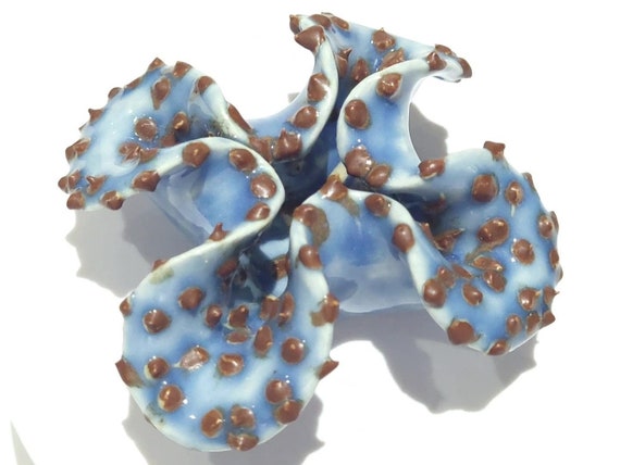 Handmade Ocean Coral Reef Sealife, Beach Tide Pool Sculpture, Coastal Home Decor, Ideal for Saltwater Aquarists, Reef Tank Art, 3.5" Wide