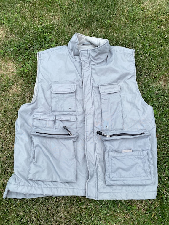 Vintage men cargo vest - Gem