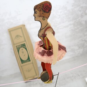 Antique Mechanical Paper Toy lona the Beautiful Wire Rope Wonder ...