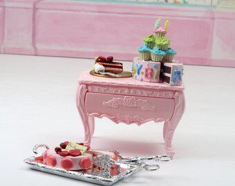 Re-Ment Mini Sweets #9 Torta Alla Fragola - Miniatura Scala 1:6 Per Casa Delle Bambole - Foto 5