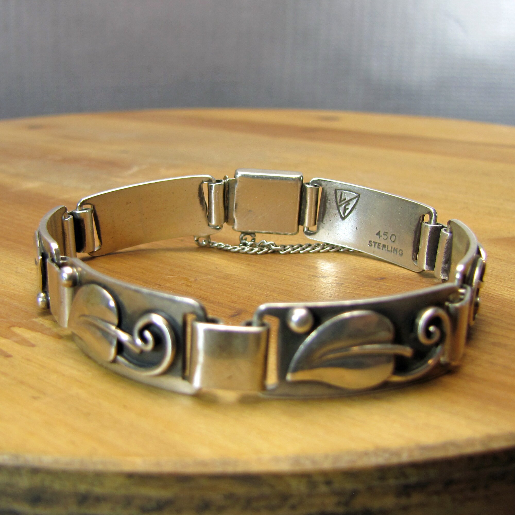 Hand Wrought Sterling Silver Bracelet by Laurence Floss