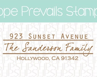 Self Inking Custom Address Stamp - Eco Friendly Gift for Thank you, Wedding Stamp, Housewarming, Etsy Labels, Rubber Return Address Stamp