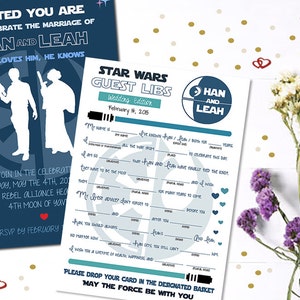 Star Wars Disney Inspire Invitation and Guestbook  Printable