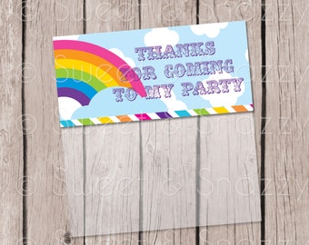 Instant Download - Bag Toppers - Rainbow / Party Favours