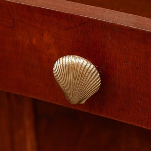 Handmade Brass Shell Knob - Drawer Knob | Cabinet knobs| Hook| Pommel| decorative button