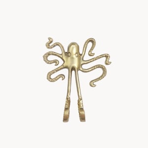 Handmade brass octopus hook, Design coat racks, animale hook, Wall hook, Coat hooks