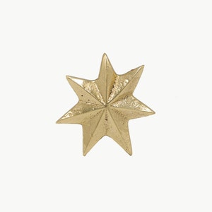 Handmade Brass Star Knob Drawer Knob Cabinet knobs Hook Pommel decorative button image 2