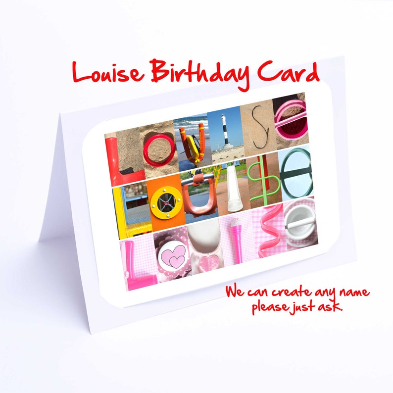Louise Personalised Birthday Card Louise Personalised Birthday Card