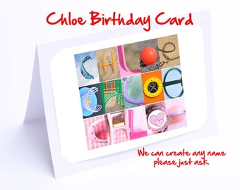 Chloe Personalised Birthday Card