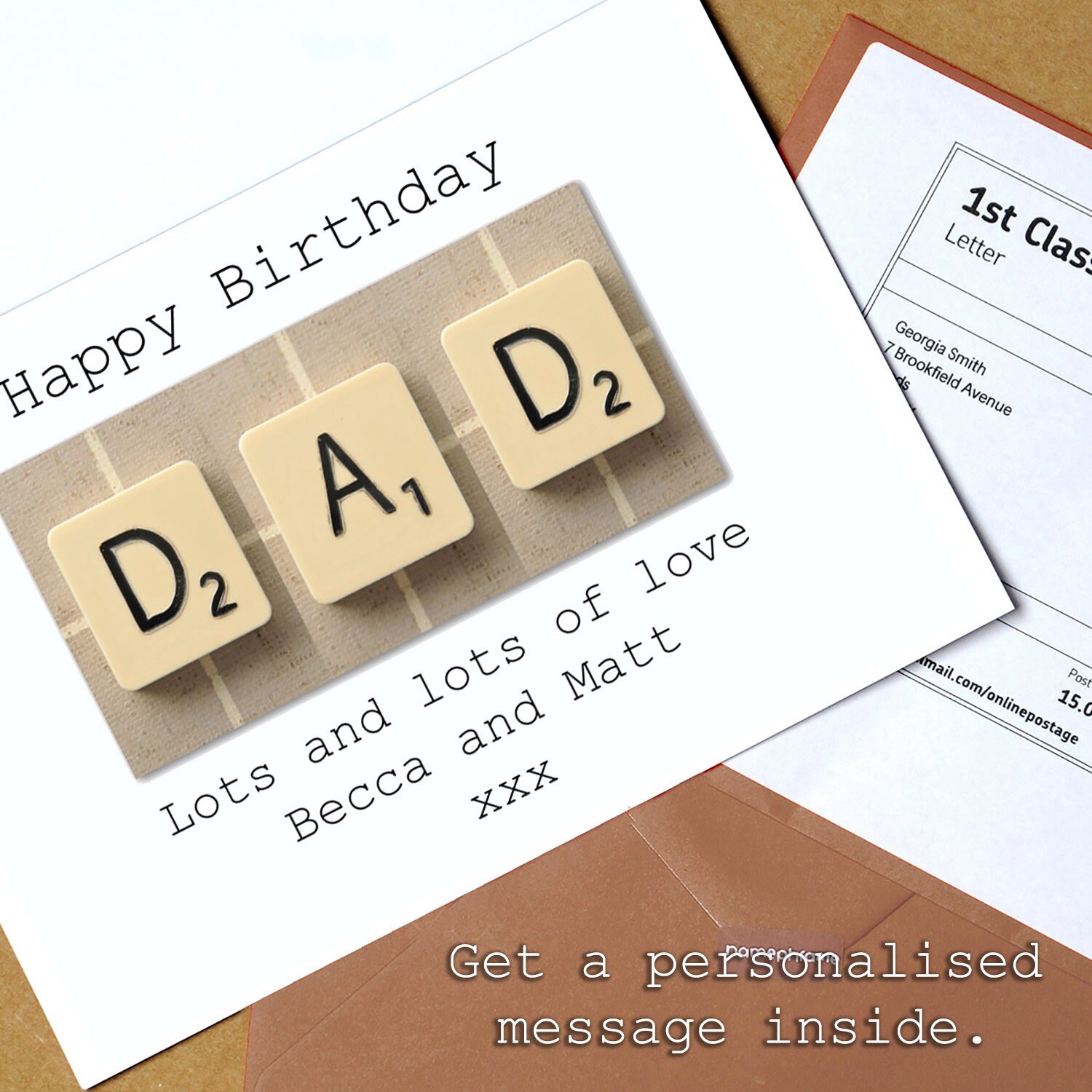 Scrabble 48th Birthday Card 48 Its Only 20 in Scrabble 2 Gifts in 1