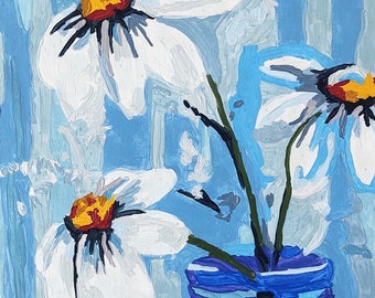 Painting on Canvas - Flowers