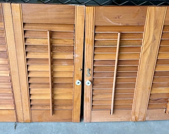 Sets of 4 Wood Shutters - as is or distressed painted