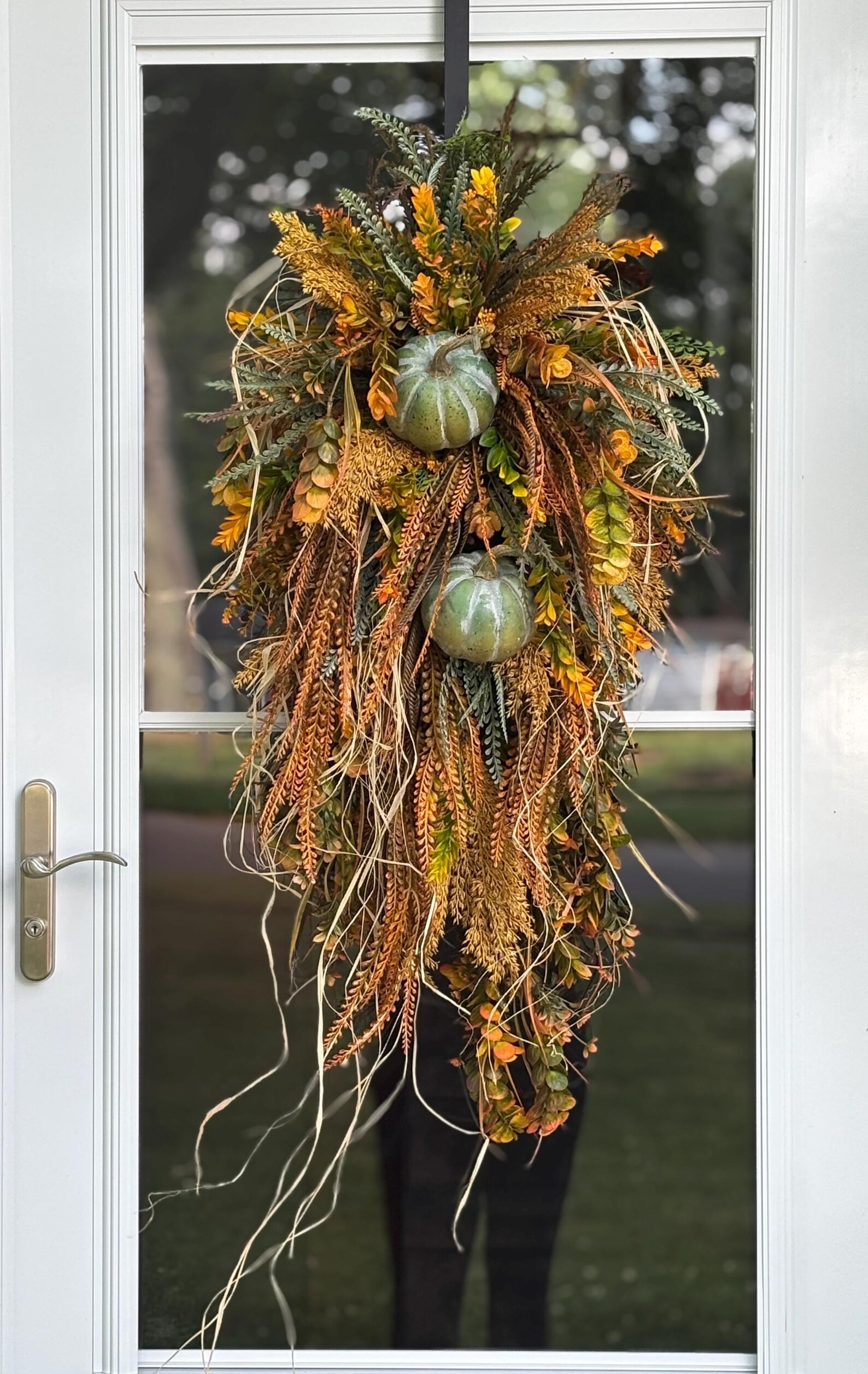 Fall Door Swag, Autumn Greenery, Front Door Decor (39" Length) - Etsy