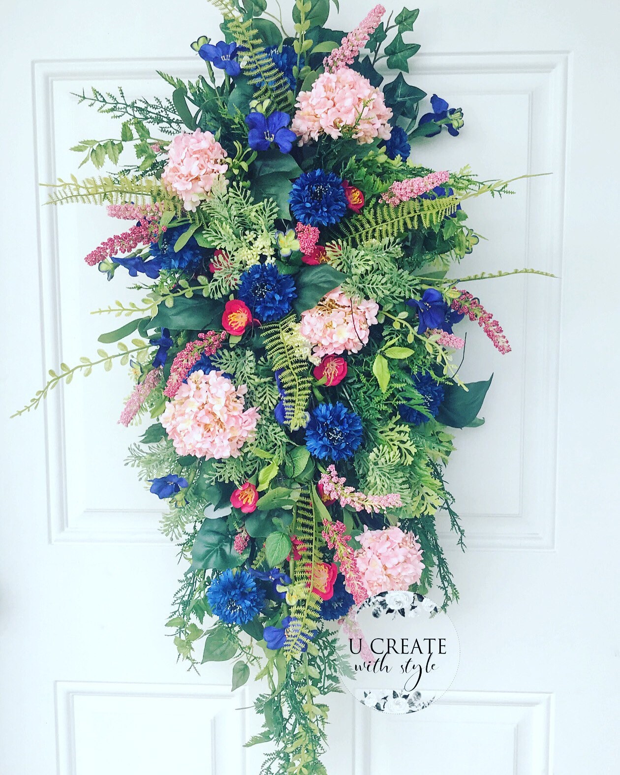 Summer Swag Summer Front Door Swag Swag for Front Door Etsy