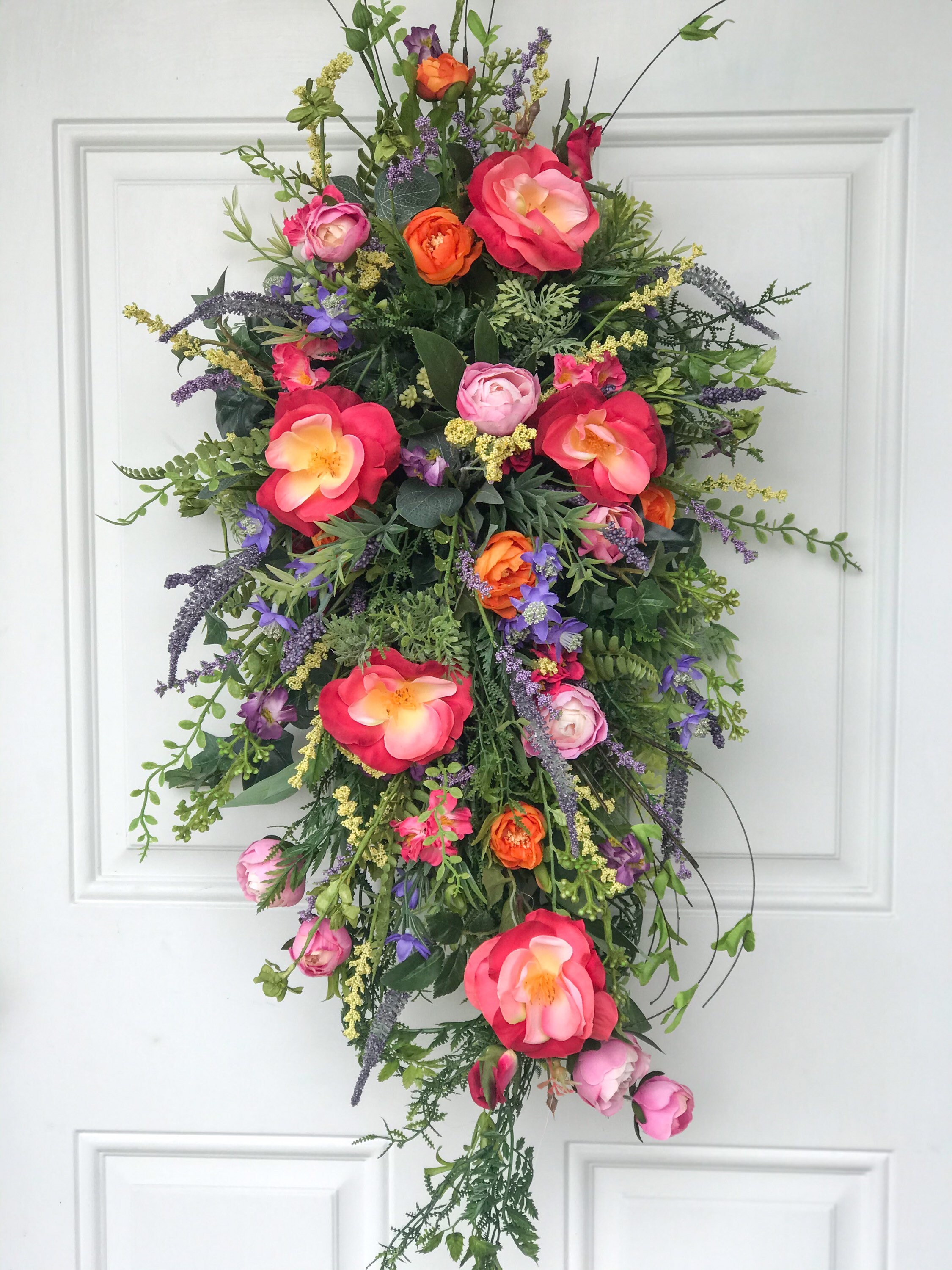 Summer swag Summer front door swag swag for front door Etsy