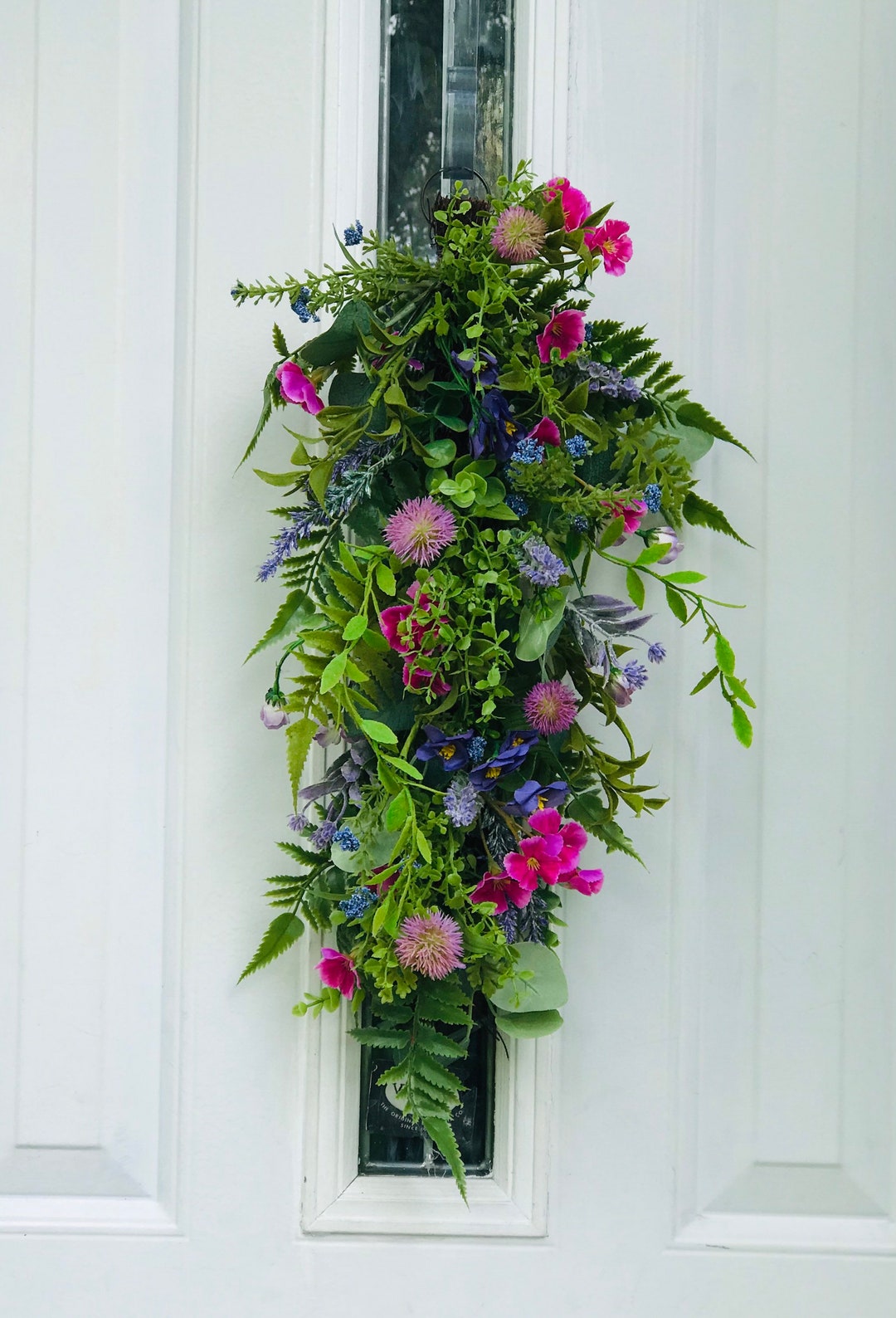 Mini Swag Wildflower Swag Wildflowers Summer Swag Summer Etsy