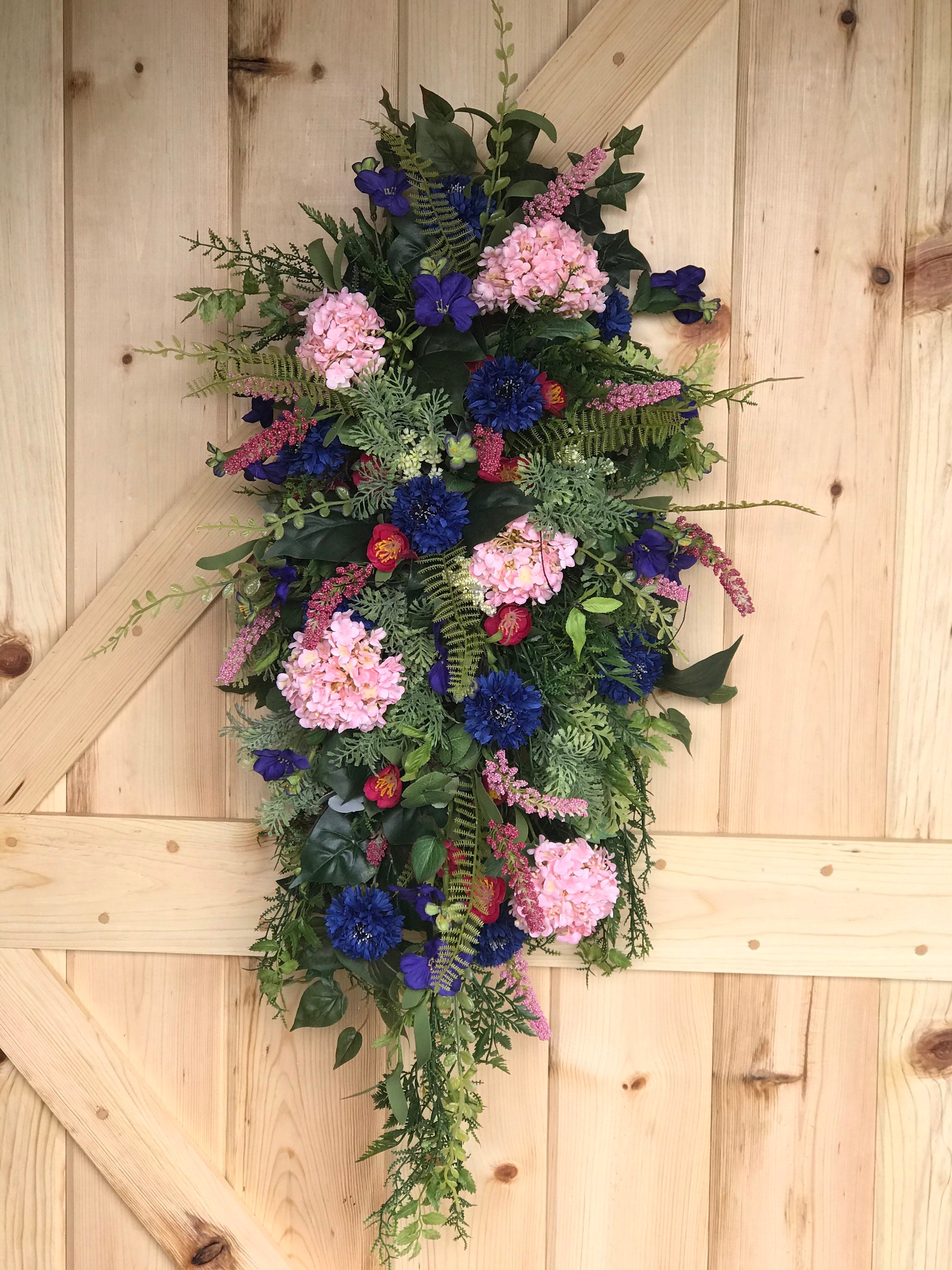 Summer Swag Summer Front Door Swag Swag for Front Door Etsy