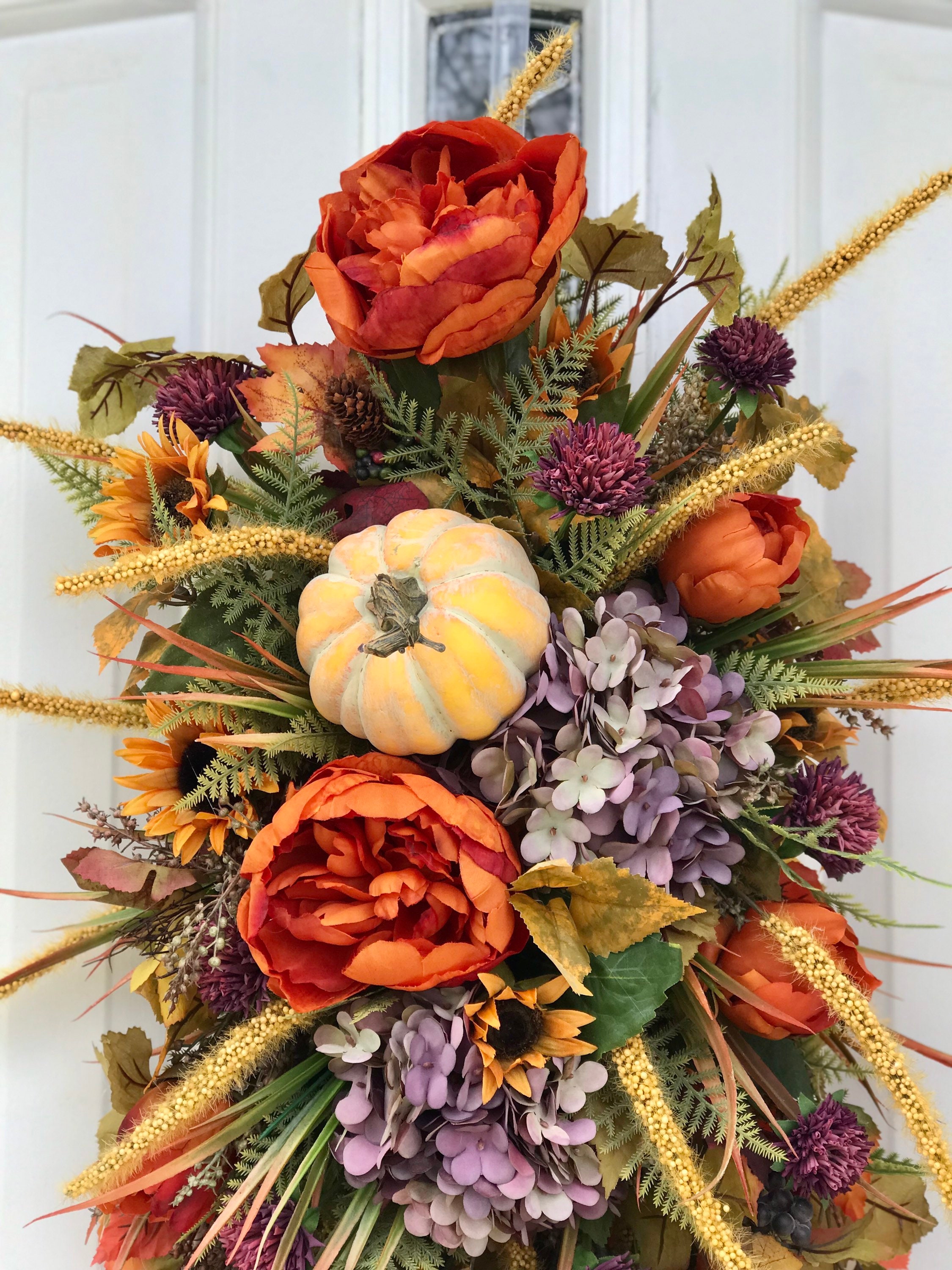 Fall Swag, Fall Front Door Swag, Swag for Front Door, Fall Swag Wreaths ...