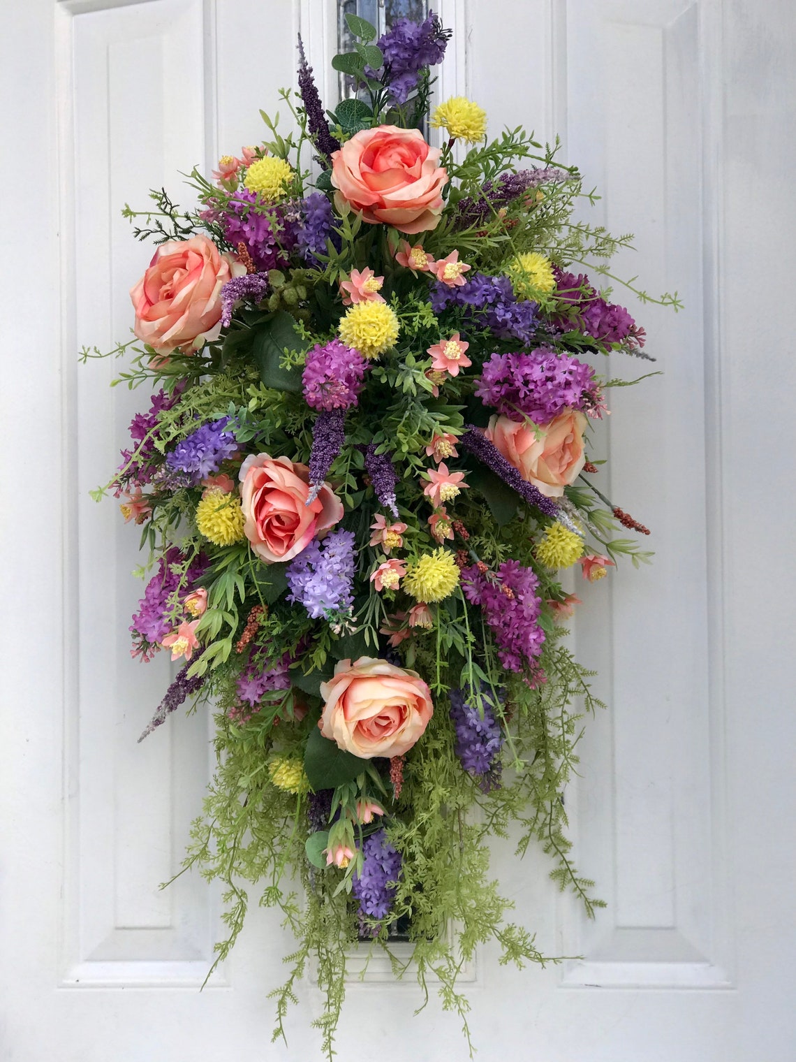 Spring Swag Spring Front Door Swag Swag for Front Door Etsy