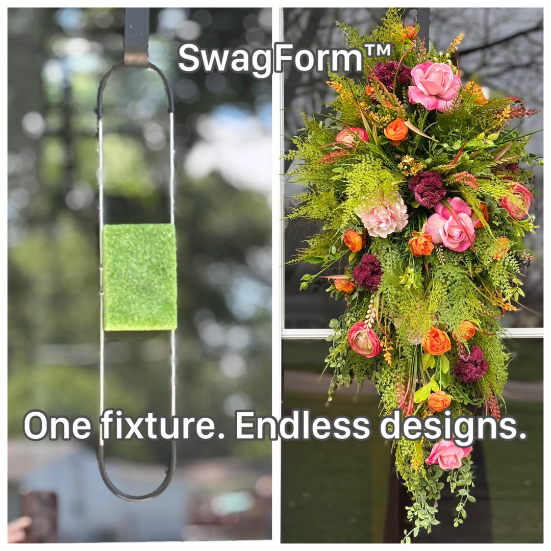 Wire Swag Frame NEW! Swagform™ Floral Swag Frame With Foam Base | Teardrop Swag Form ...