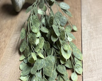 Faux Greenery 23” bush, Trailing Vine Decor, Faux Floral Home Decor, Hanging Greenery, Rustic Farmhouse Greenery