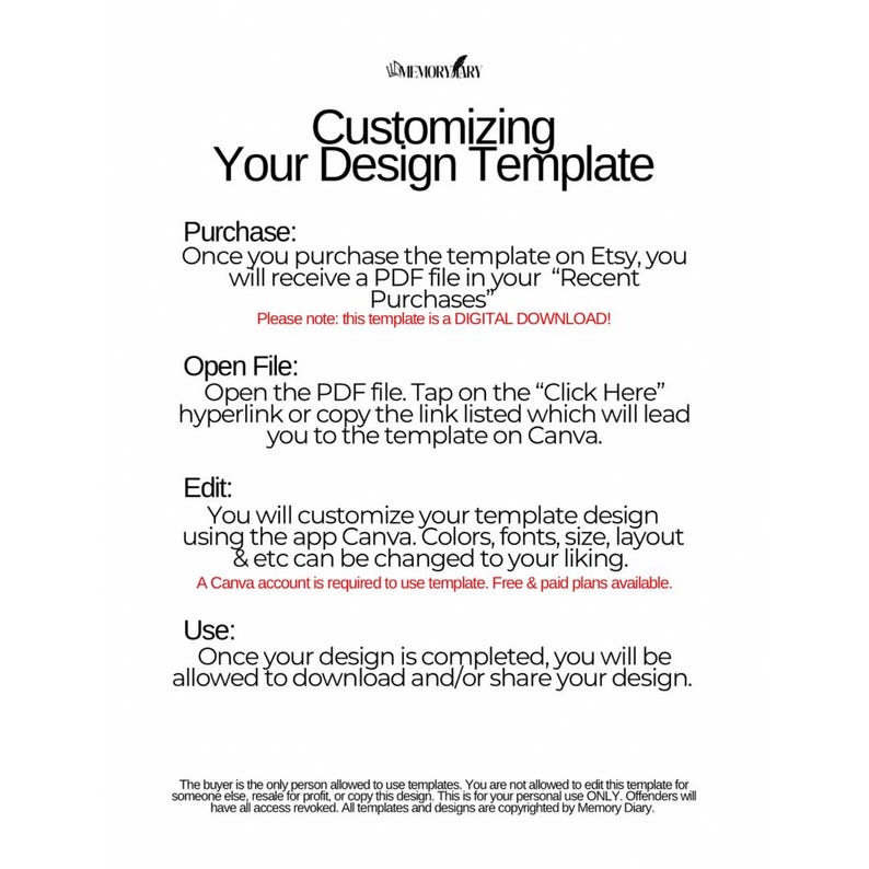 Editable Flyer Template Etsy