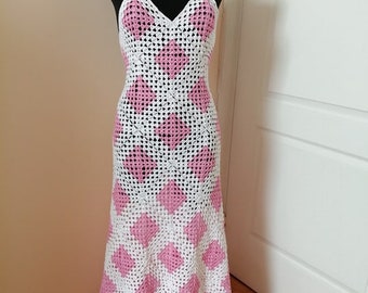 Crochet dress  - made to order - hand made - 100% cotton