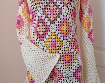 Crochet mini dress  - made to order - hand made