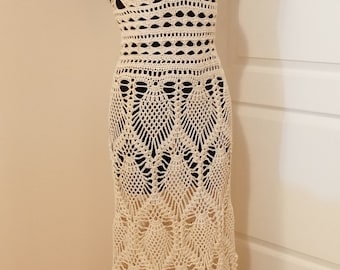 Crochet dress  - made to order - hand made - 100% cotton