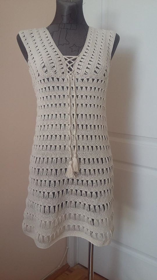 Crochet Dress Summer Dress Worn by Jennifer Aniston Made - Etsy