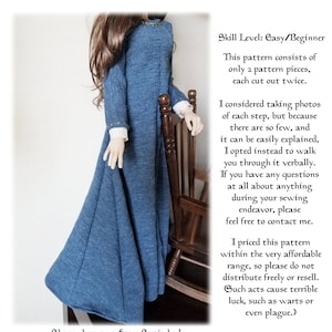 Medieval Kirtle Pattern for SD 1/3 scale BJD