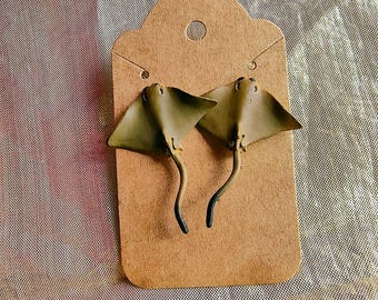 Manta Ray Toy Earrings: Fun Summer Jewelry
