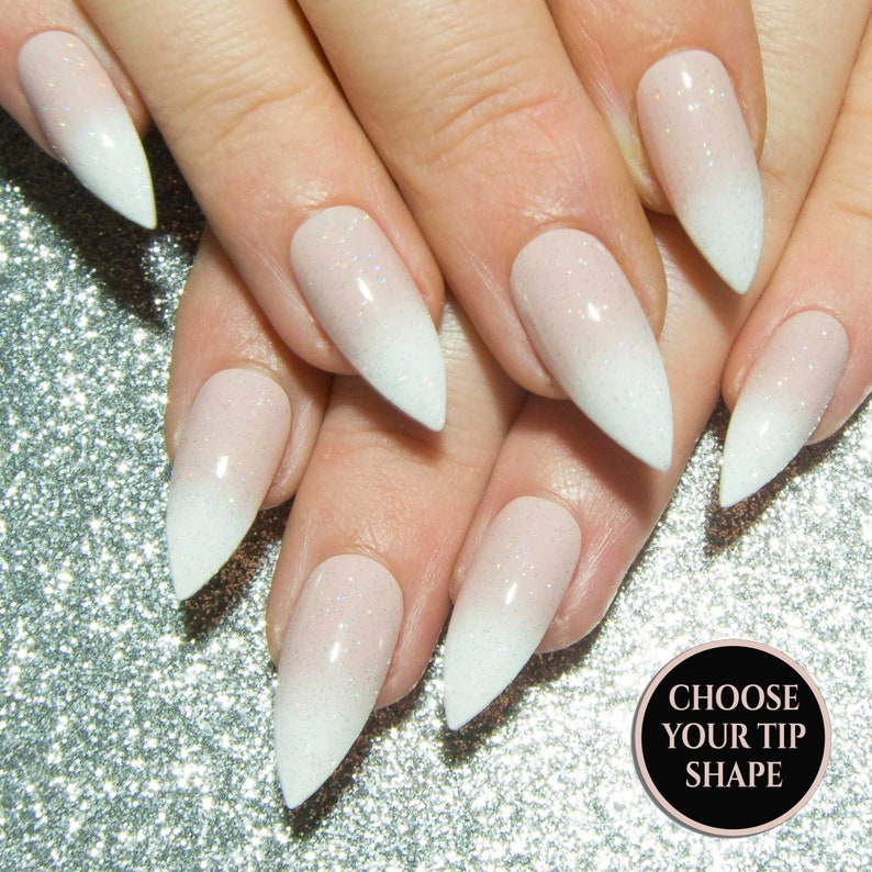 French Manicure Nails Nude Fake Nails Gloss False Nails Etsy French Manicure Nails Nude Fake Nails Gloss False Nails Etsy