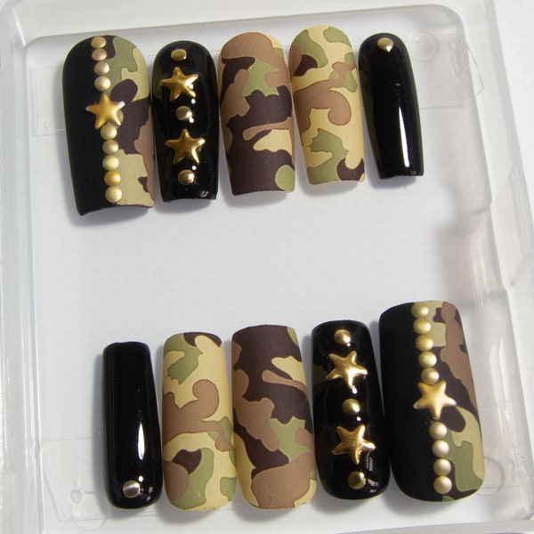 Matte Fake Nails - Etsy