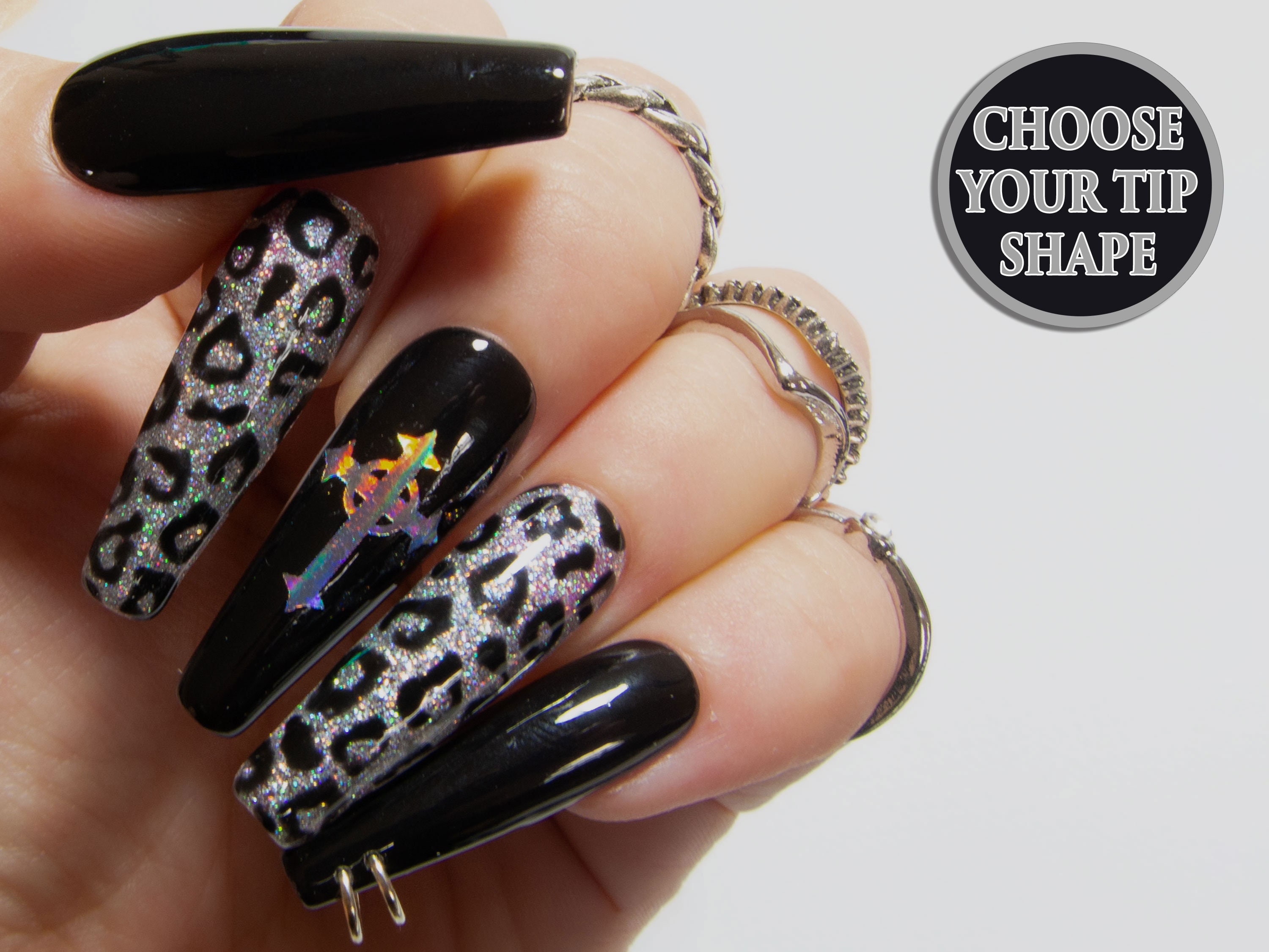 Cross False Nails - Etsy